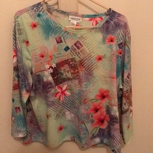 Coldwater Creek 3/4 Inch sleeve shirt